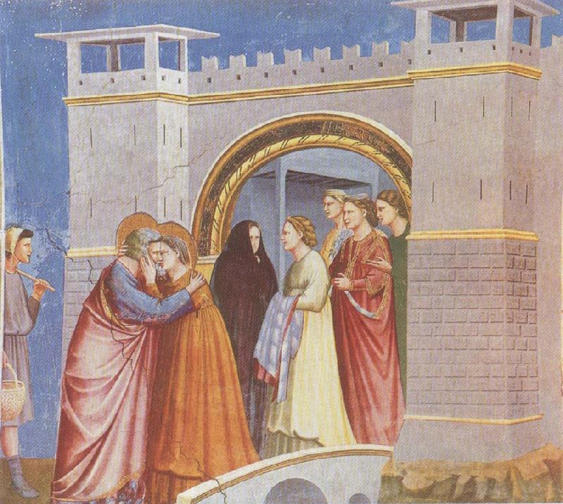 GIOTTO di Bondone Meeting at the Golden Gate oil painting image